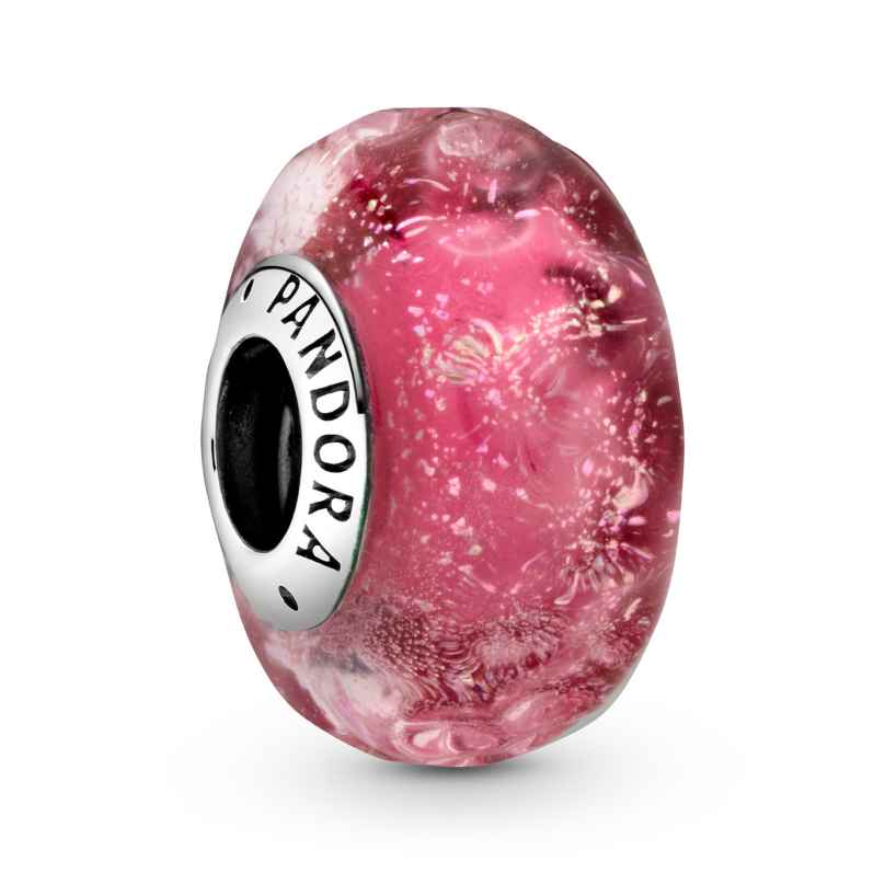 Pandora 798872C00 Silber Bead-Charm Welliges Pink Muranoglas 5700302872057