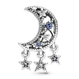 Pandora 799643C01 Silver Charm Crescent Moon & Stars