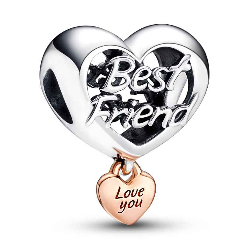 Pandora 782243C00 Silber Charm Love You Best Friend Herz 5700302997378
