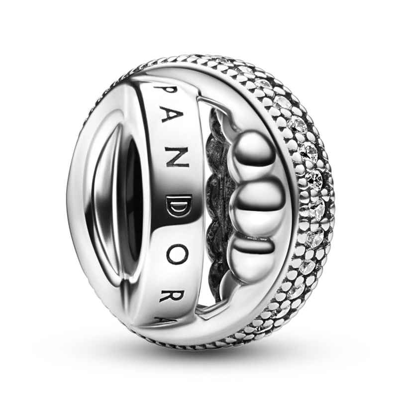 Pandora 792317C01 Silber Charm Logo Pavé & Beads 5700303006765