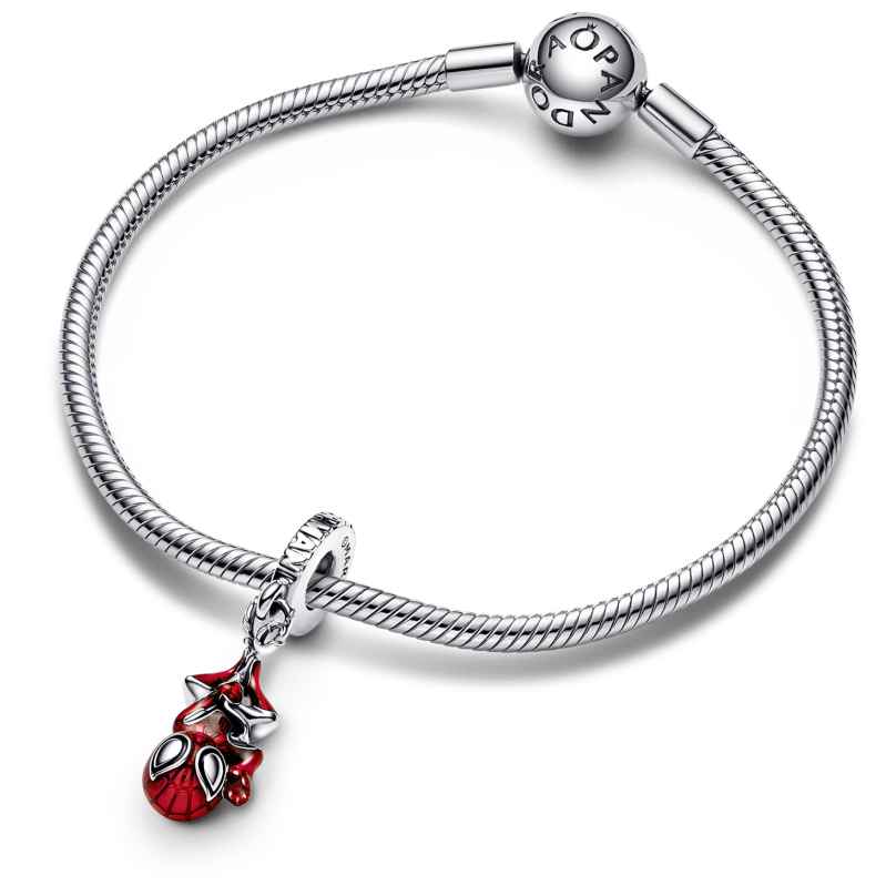 PANDORA 792323C01 Charm Pendant Hanging Spiderman