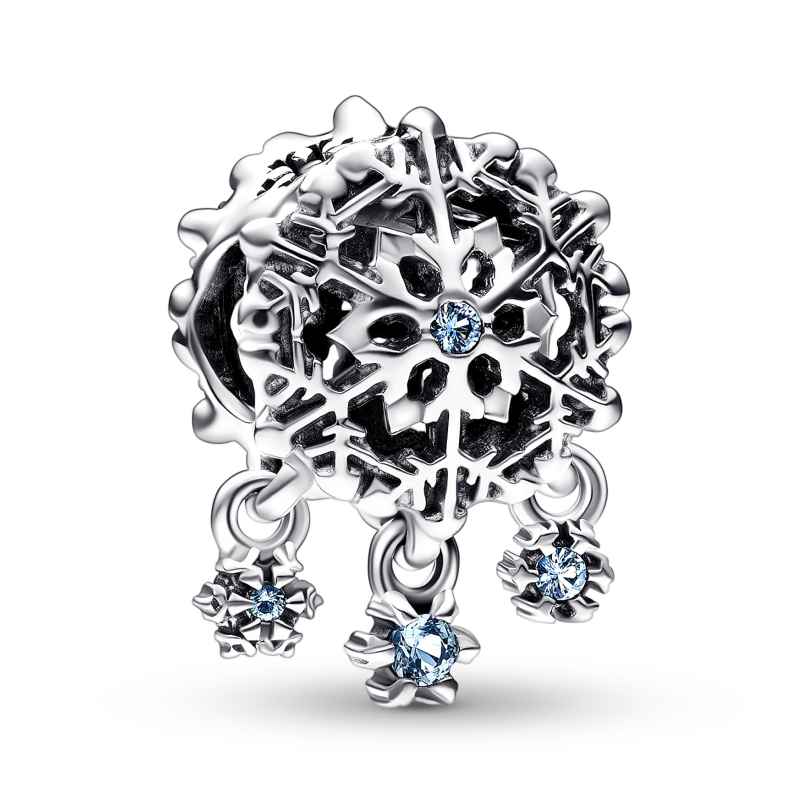 Pandora 792367C01 Silver Charm Icy Snowflake Drop 5700303014081