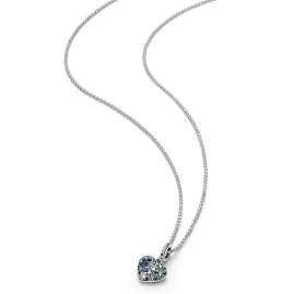 Pandora 399232C01-50 Damen-Silberkette Funkelnder Blauer Mond & Sterne Herz