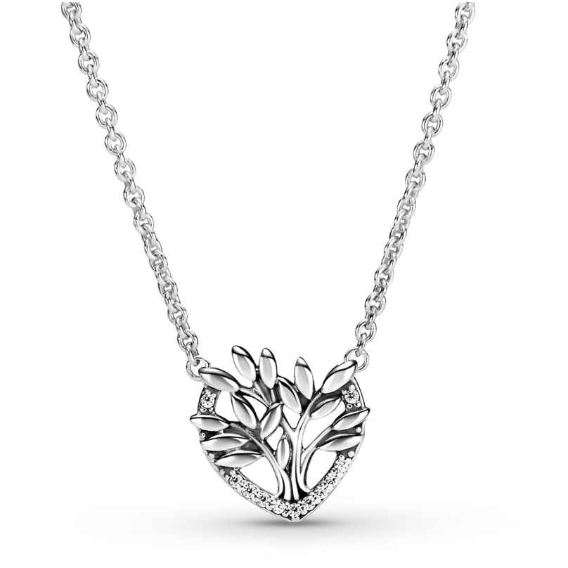 Pandora 399261C01-50 Ladies' Necklace Heart Family Tree Silver 5700302908381