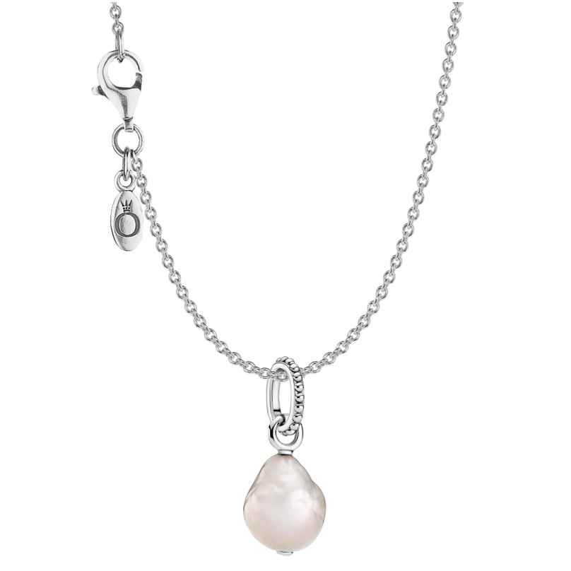 Pandora 51161 Silber Damen-Halskette Weiße Perle 4260727511616