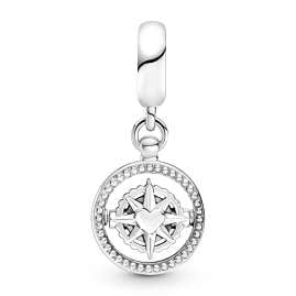Pandora 41760 Damen-Halskette 925 Silber Sich Drehender Kompass