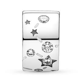 Pandora 790010C01 Silver Clip Charm Stars & Galaxy