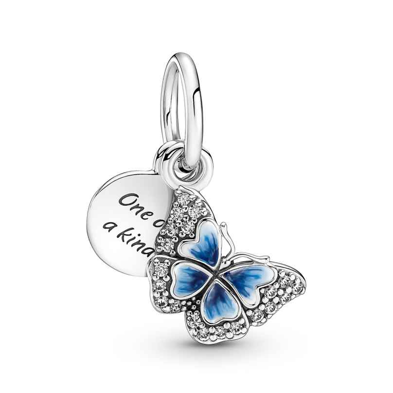 Pandora 790757C01 Charm-Anhänger Silber Blauer Schmetterling 5700302970906