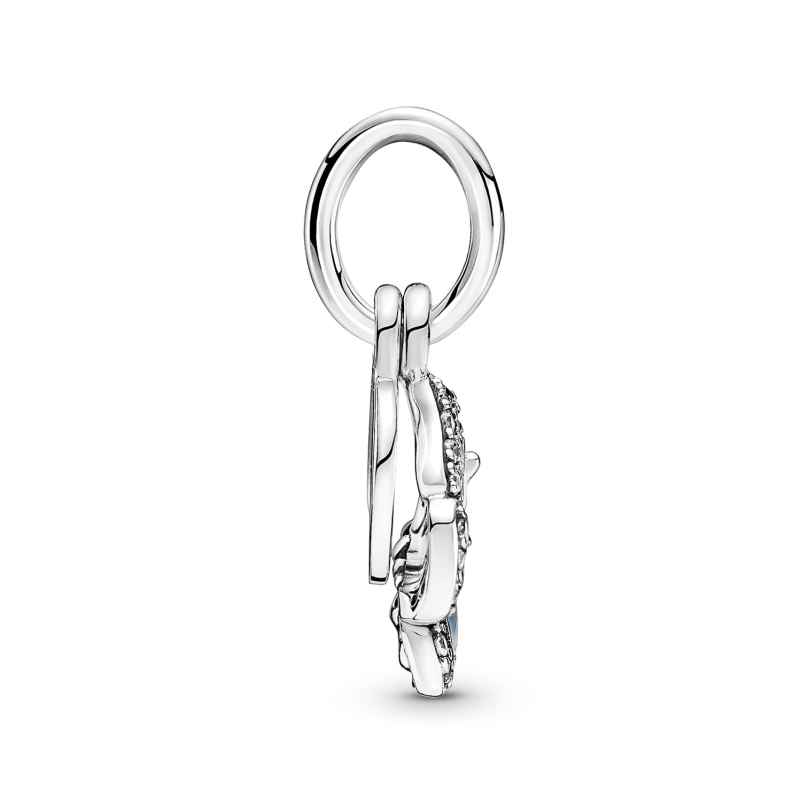 Pandora Charm-Anhänger Silber Blauer Schmetterling