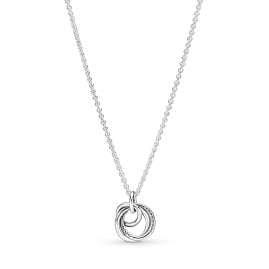 Pandora 391455C01-60 Ladies' Necklace 925 Silver Family Always Encircled