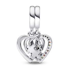 Pandora 792239C01 Charm Pendants Heart with Puzzle Pieces