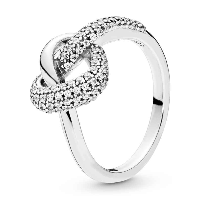 Pandora 198086CZ Ladies´ Ring Knotted Heart