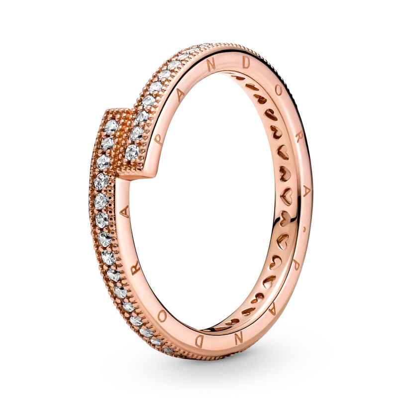 Pandora 189491C01 Ladies' Ring Sparkling Overlapping Ring