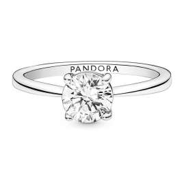 Pandora 190052C01 Damenring Silber Funkelnder Solitär