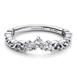 Pandora 192232C01 Silver Ring for Women Regal Swirl Tiara