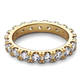 Pandora 160050C01 Women's Ring Sparkling Eternity Gold Tone