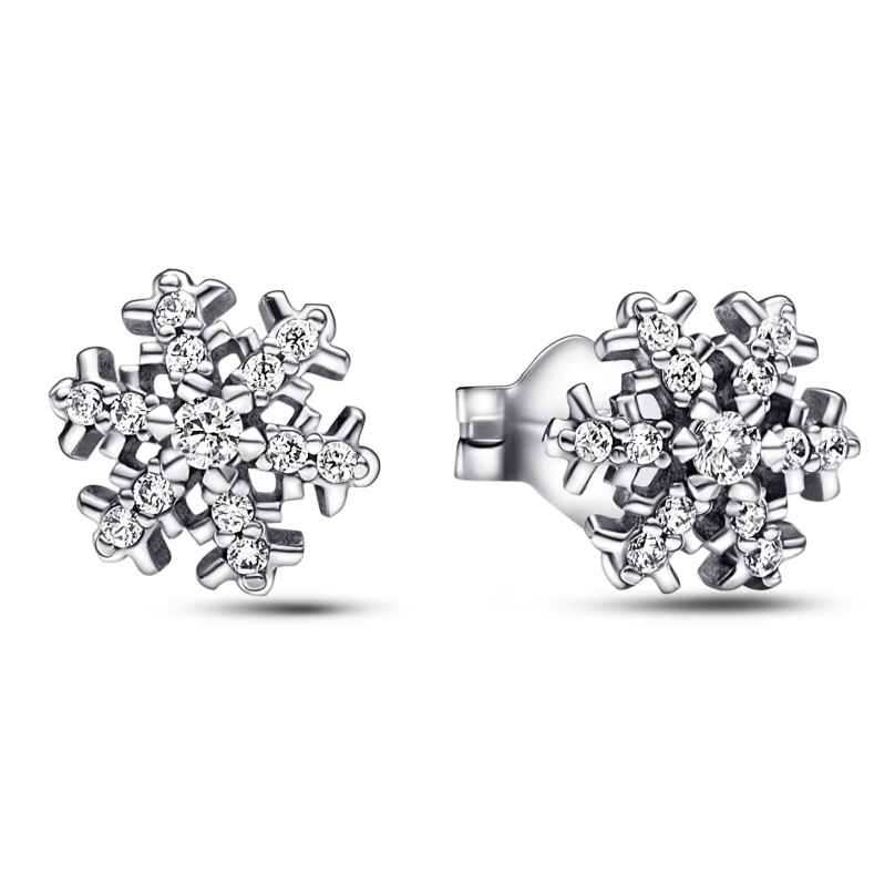 Pandora 292370C01 Ladies' Ear Studs Sparkling Snowflake Silver Earrings 5700303013770