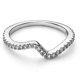 Pandora 192539C01 Ladies' Ring Sparkling Wave Silver