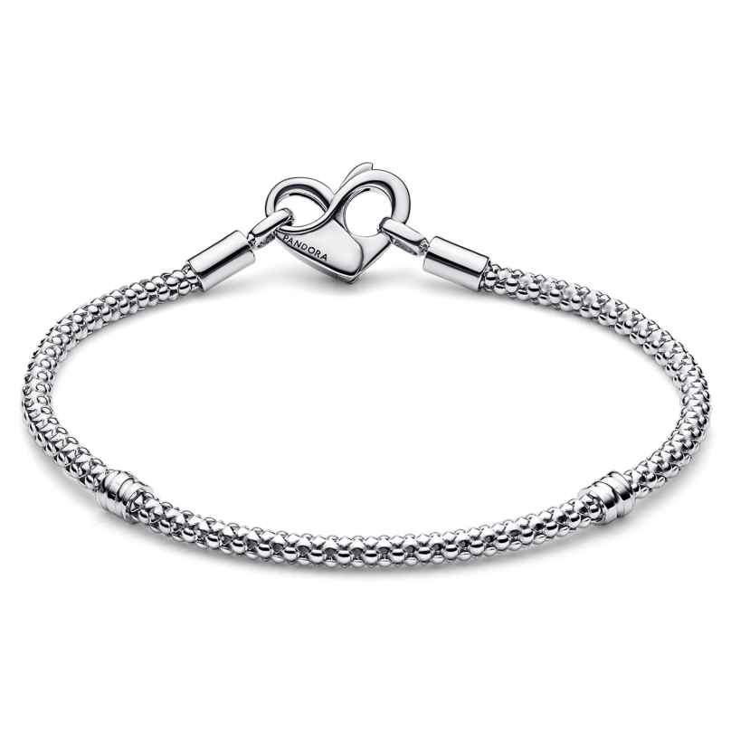 Pandora 592453C00 Charm-Armband für Damen Silber 925 Nietenkette