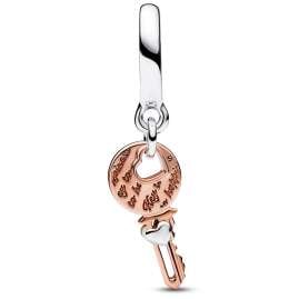 Pandora 782510C00 Charm-Anhänger Zweifarbiger Schlüssel mit Herz
