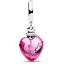 Pandora 792509C01 Dangle Charm Love Potion Murano Glass and Heart
