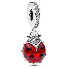 Pandora 15510 Ladies' Necklace Red Ladybird Silver
