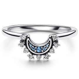 Pandora 192675C01 Ladies' Ring Celestial Blue Sparkling Moon