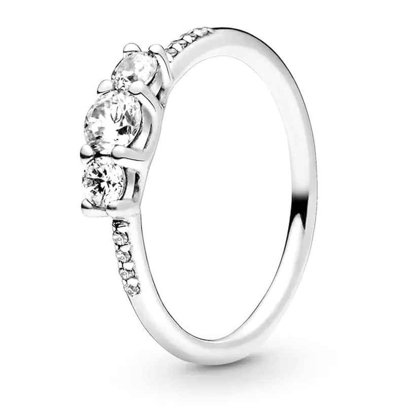 Pandora 196242CZ Damenring Silber Antrag und Verlobung