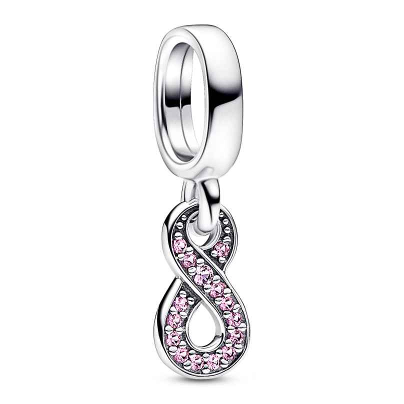 Pandora 792766C01 Dangle Charm Sparkling Infinity Pink Silver 5700303059075