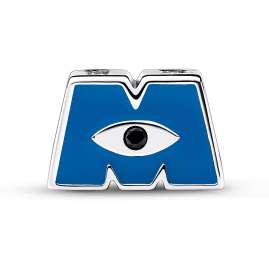 Pandora 792753C01 Bead Charm Pixar Monsters Inc. Logo M Silver