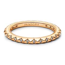 Pandora 162800C01 Ladies' Ring Pyramids Gold Tone