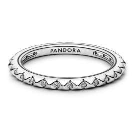 Pandora 192800C01 Ladies' Silver Ring Pyramids
