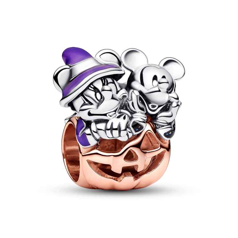 Pandora 782816C01 Charm Disney Micky & Minnie Maus Halloween Kürbis 5700303075587