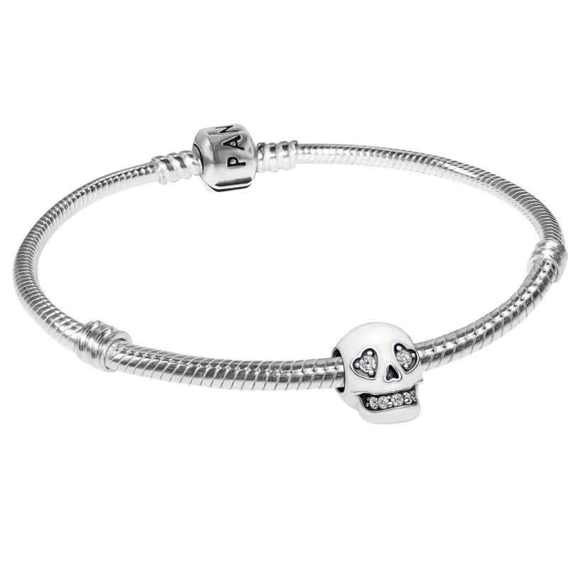 Pandora 15828 Ladies' Bracelet Glowing Skull Starter Set