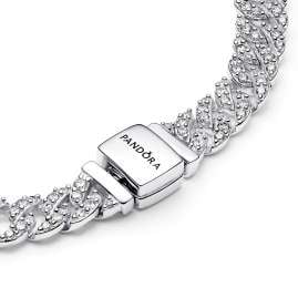Pandora 593008C01 Damen-Armband Silber Zeitloses Pavé