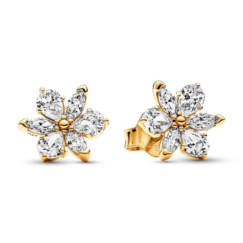 Pandora 262633C01 Ladies' Earrings Sparkling Herbarium Cluster Gold Tone 5700303080581