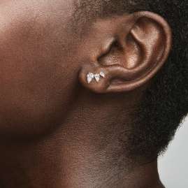 Pandora 282836C01 Ladies' Stud Earrings Sparkling Pear Rose Gold Tone