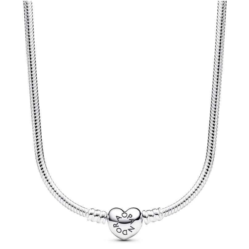 Pandora 393091C00-45 Women's Necklace Silver with Heart Clasp 5700303092928