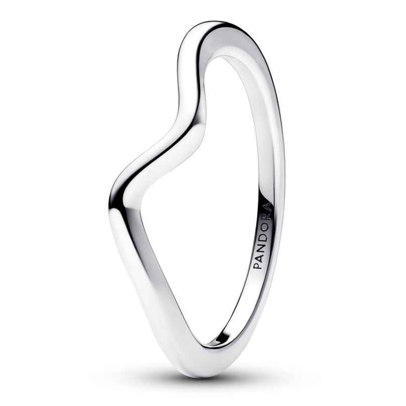 Pandora 193095C00 Women's Silver Ring Polished Wave