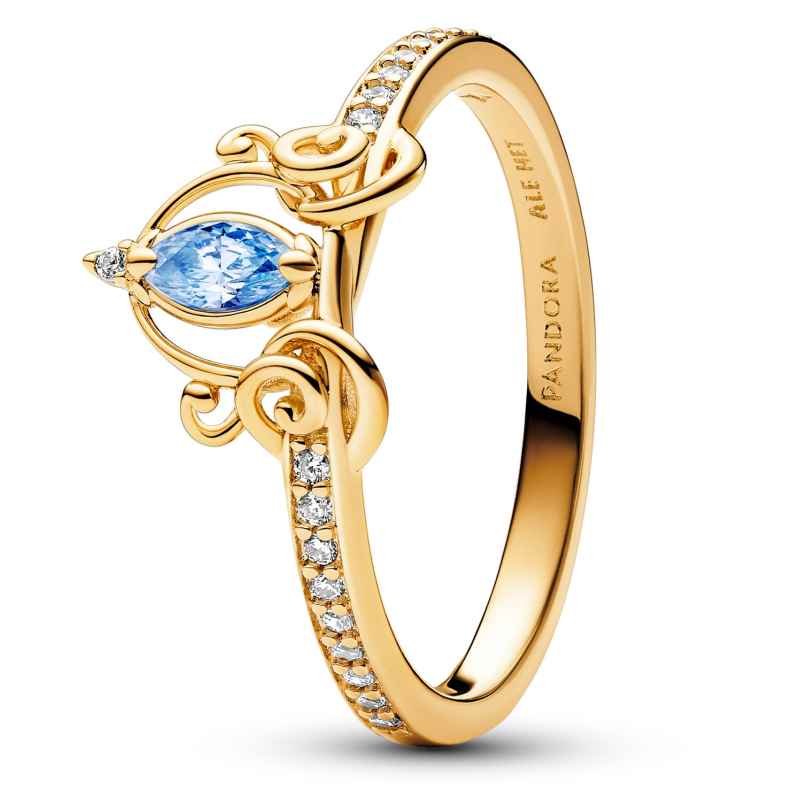 Pandora 163059C01 Women's Ring Disney Cinderella's Carriage Gold Tone