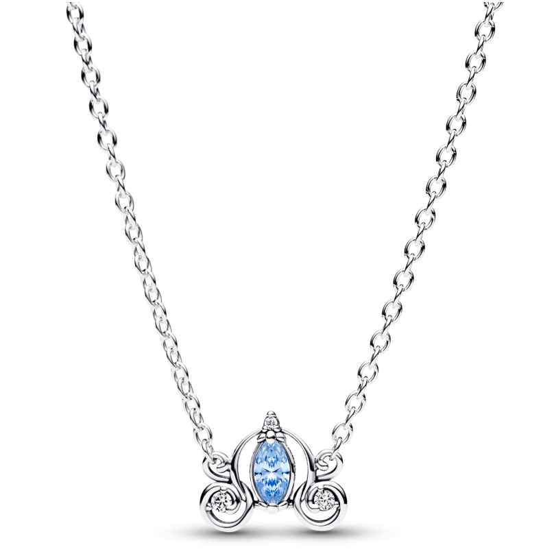 Pandora 393057C01-45 Women's Necklace Disney Cinderella's Carriage Silver 5700303092843