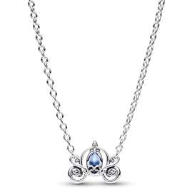 Pandora 393057C01-45 Damen-Collier Disney Cinderellas Kutsche Silber