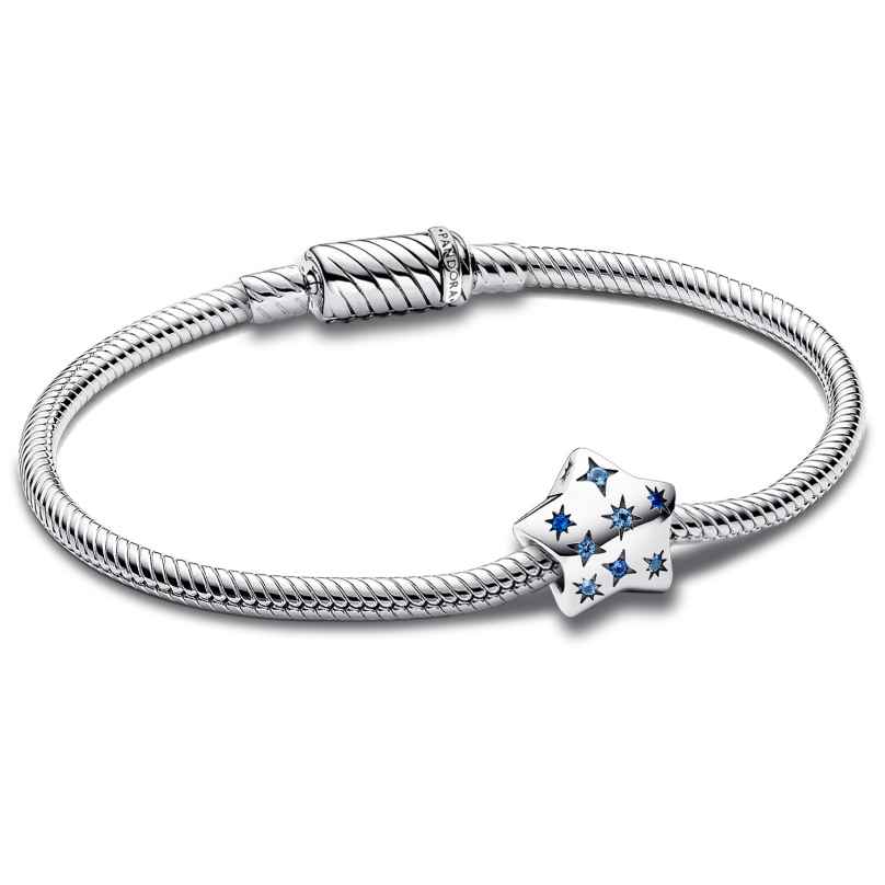 Pandora 68097 Women's Silver Bracelet Bold Sparkling Star Starter Set