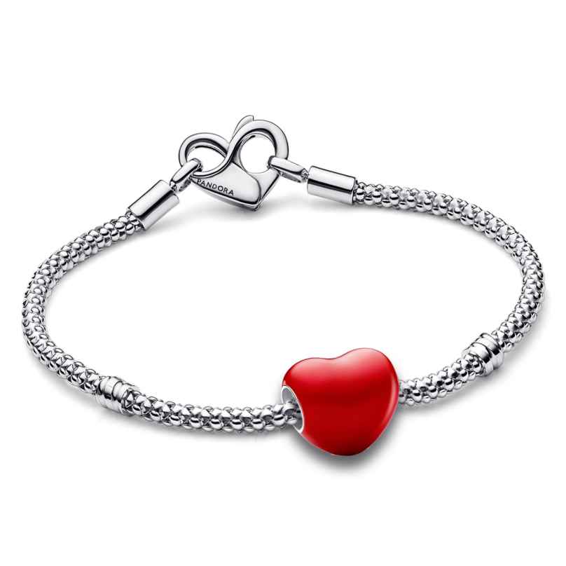 Pandora 68129 Damen-Armband mit Charm Versteckte Botschaft Herz Geschenk-Set