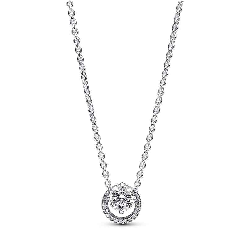 Pandora 391174C01-45 Women's Necklace Sparkling Round Halo Silver 5700303110806