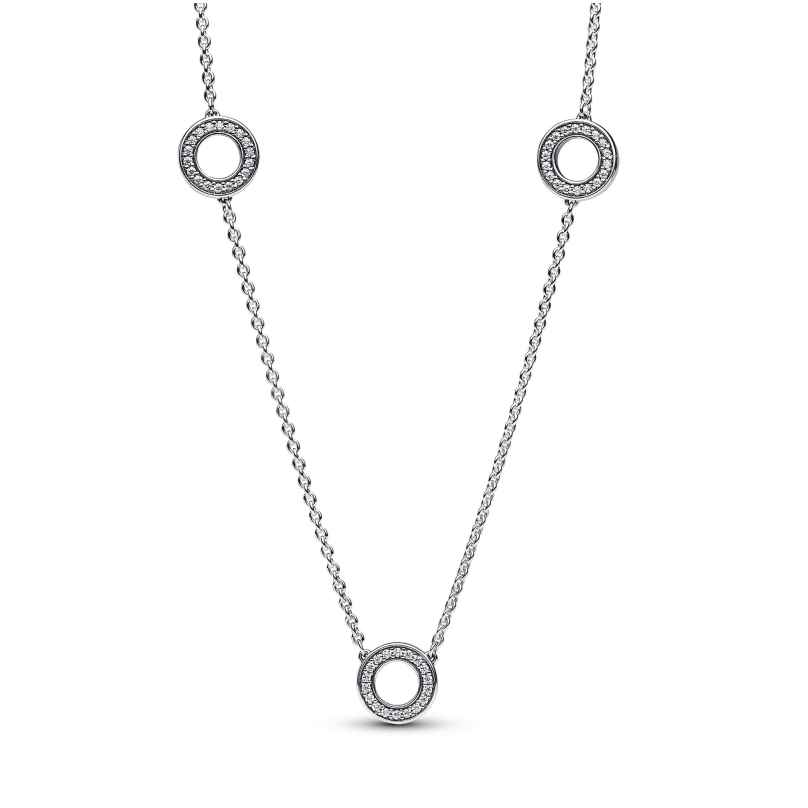 Pandora 393162C01-50 Women's Necklace Silver Pavé Circles 5700303110769
