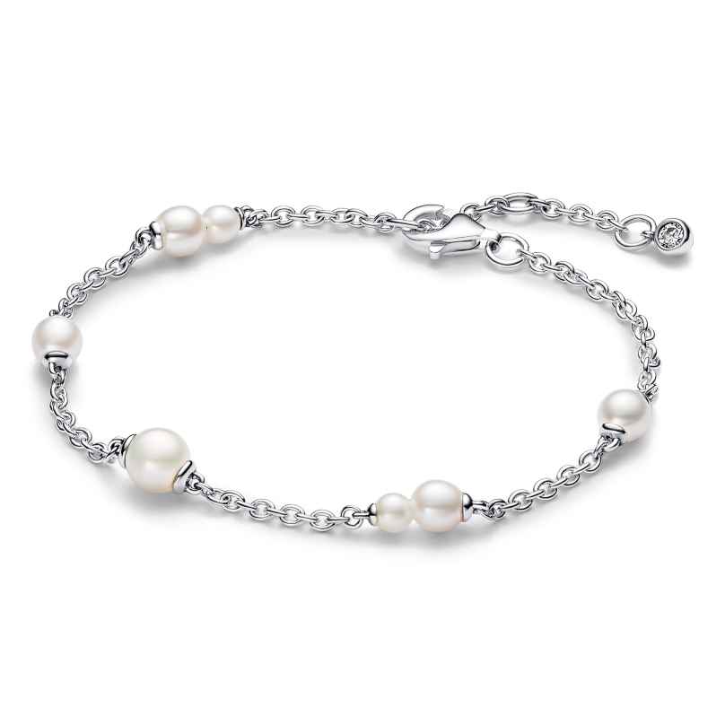 Pandora 593172C01 Damen-Armband Silber mit Süßwasser-Zuchtperlen