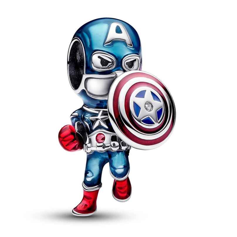 Pandora 793129C01 Silber Bead-Charm Marvel The Avengers Captain America 5700303110592