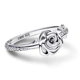 Pandora 193215C01 Women's Ring Rose in Bloom Silver