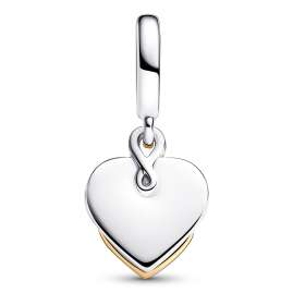 Pandora 763237C01 Dangle Charm Heart Mum with Lab-Grown Diamond
